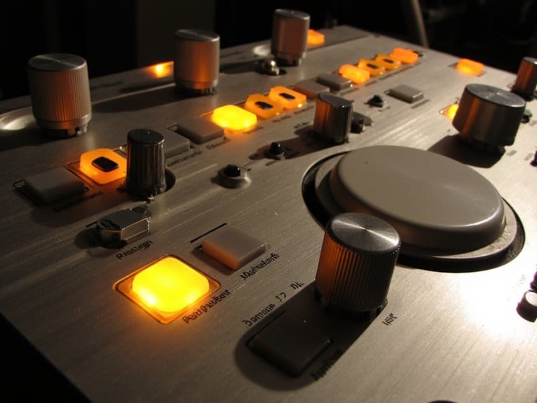 drum machines and synthesizers