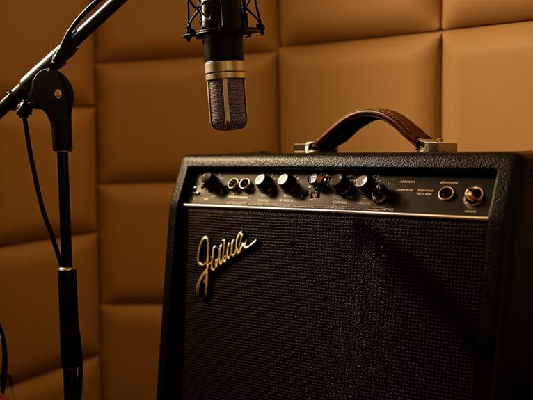 guitar amplifier microphone positioning