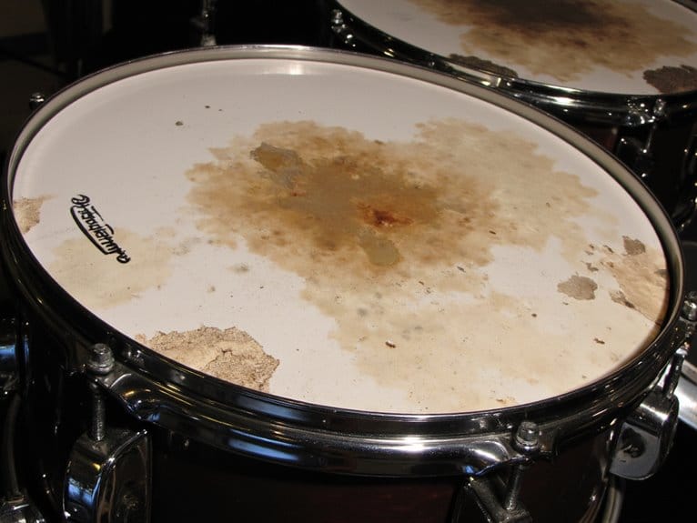 replacing acoustic drum heads